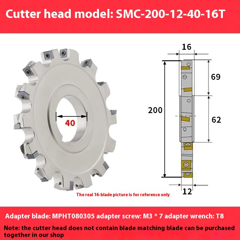 2080-CNC sleeve SMD side and face milling cutterhead CNC indexable chip SMC cutterhead T-slot grooving MPHT06 Shandong Denso Pricision Tools Co.,Ltd.